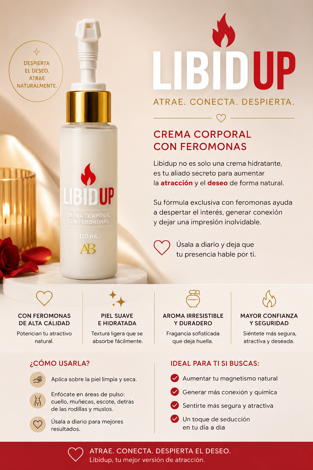 CREMA CORPORAL CON FEROMONAS LIBIDUP (HOMBRE)